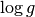 \log{g}